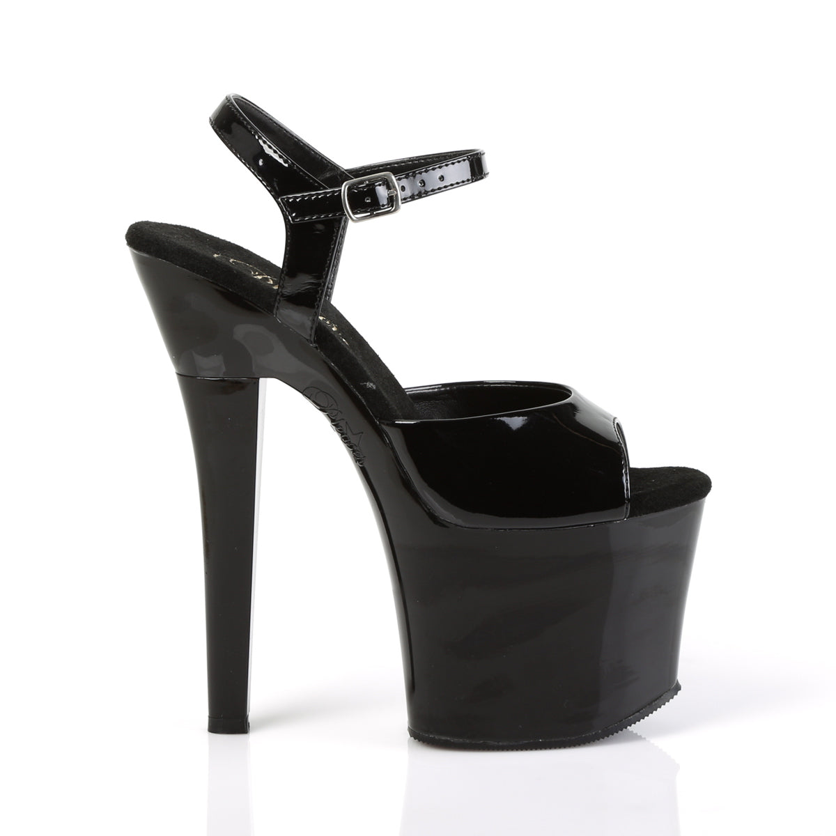 Pleaser Sandales pour femmes RADIANT-709 blk pat / blk