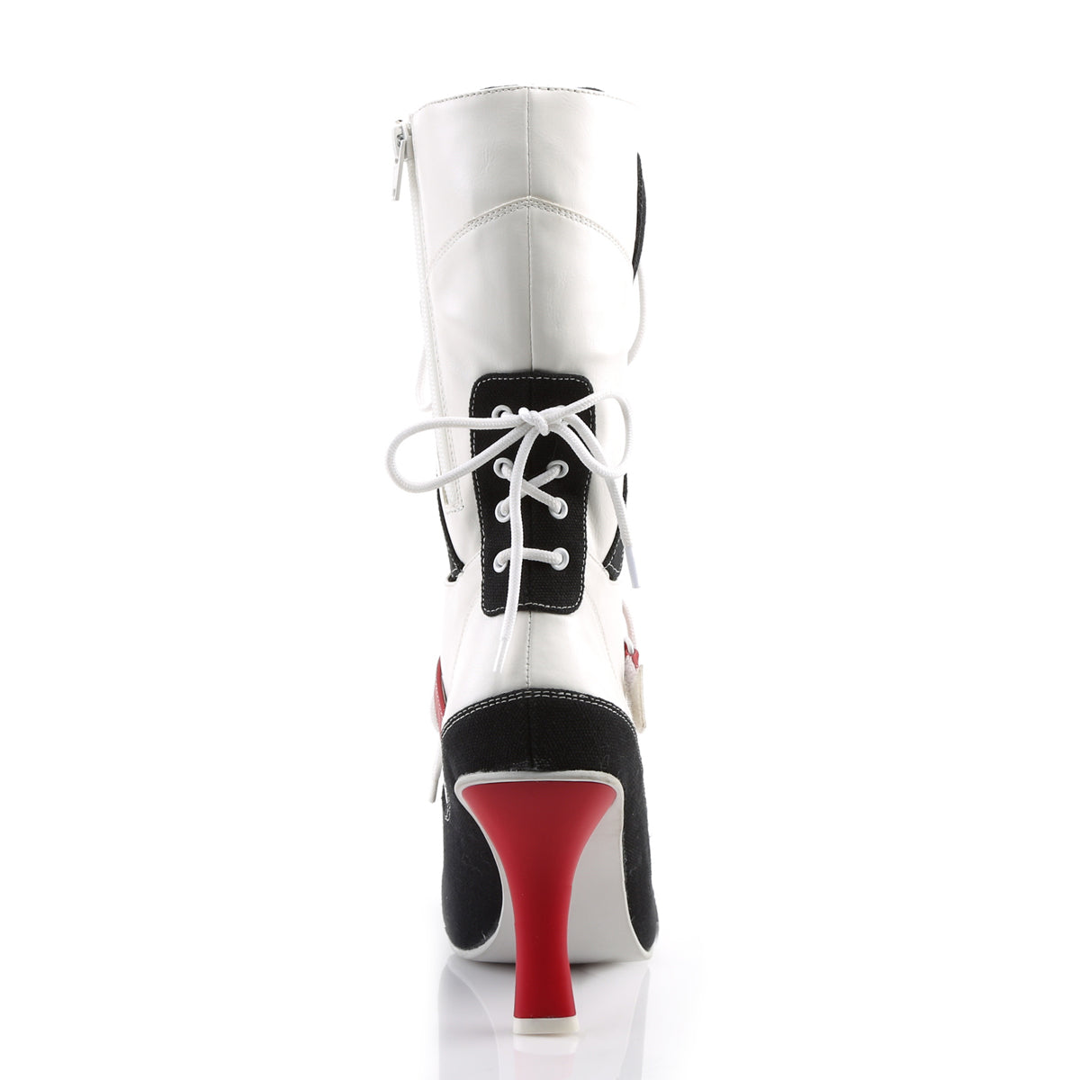 Funtasma Bottes pour femmes REFEREE-200 Toile blanche Pu-Black