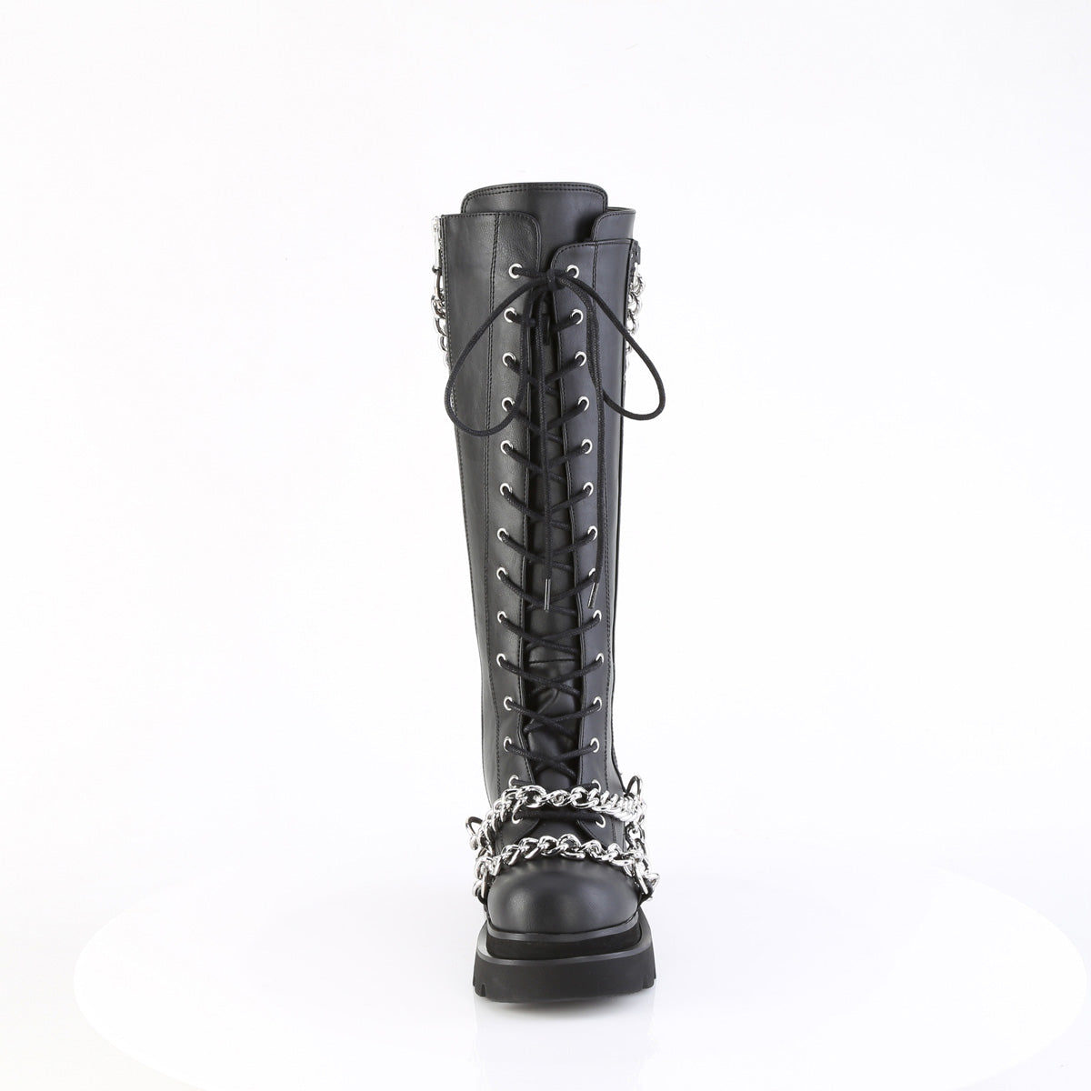 DemoniaCult RENEGADE-215 Blk Vegan Leather