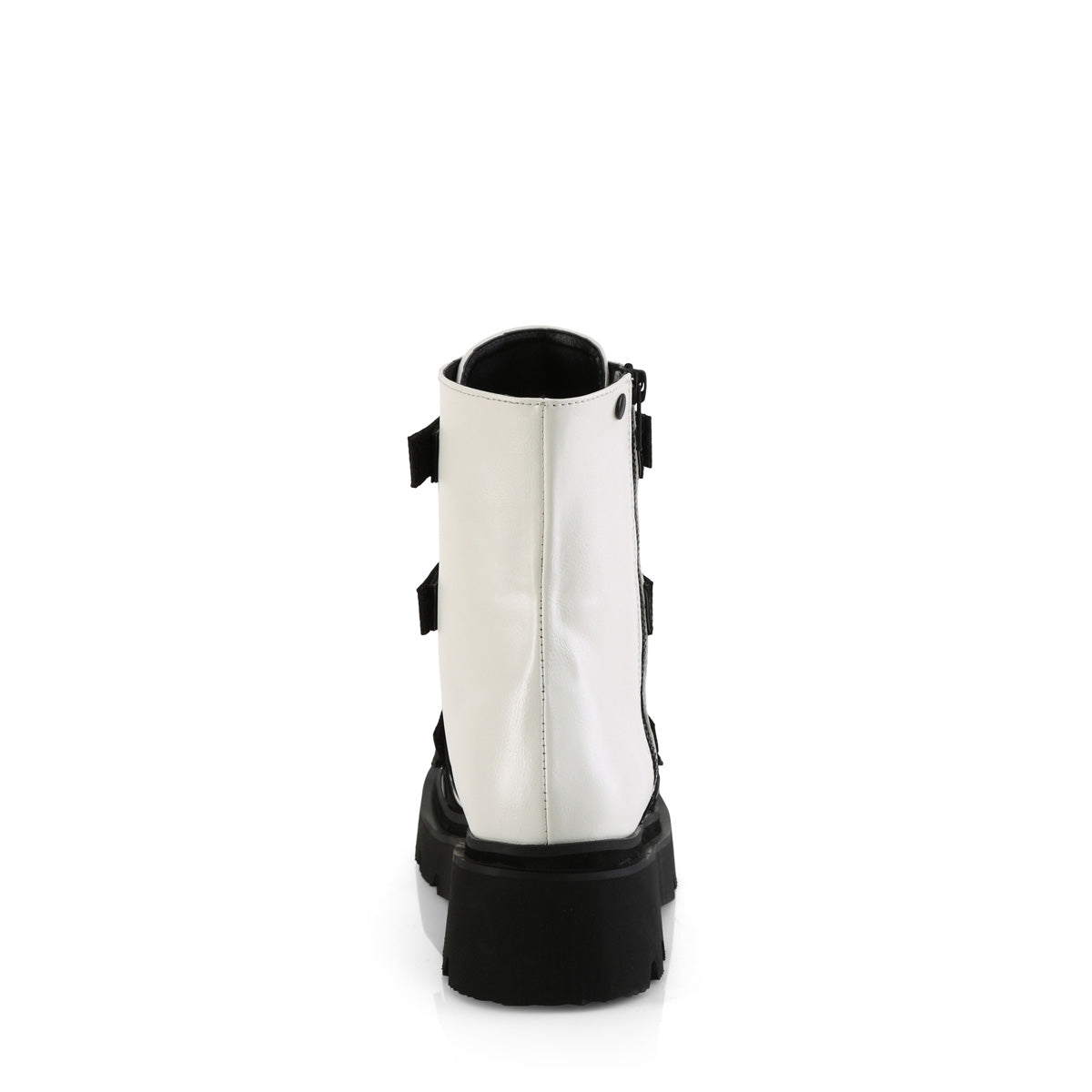 DemoniaCult RENEGADE-50 Wht Vegan Leather-nylon