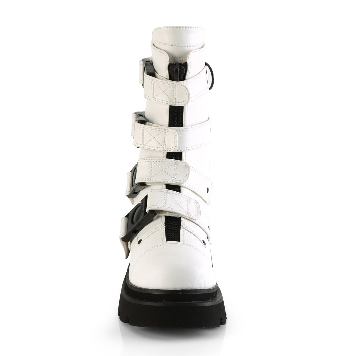 DemoniaCult Bottes RENEGADE-55 Wht Vegan Leather