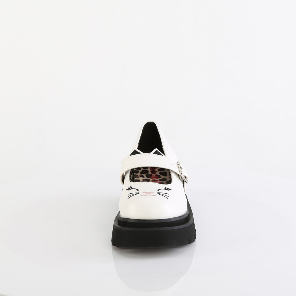 DemoniaCult RENEGADE-56 Wht Vegan Leather