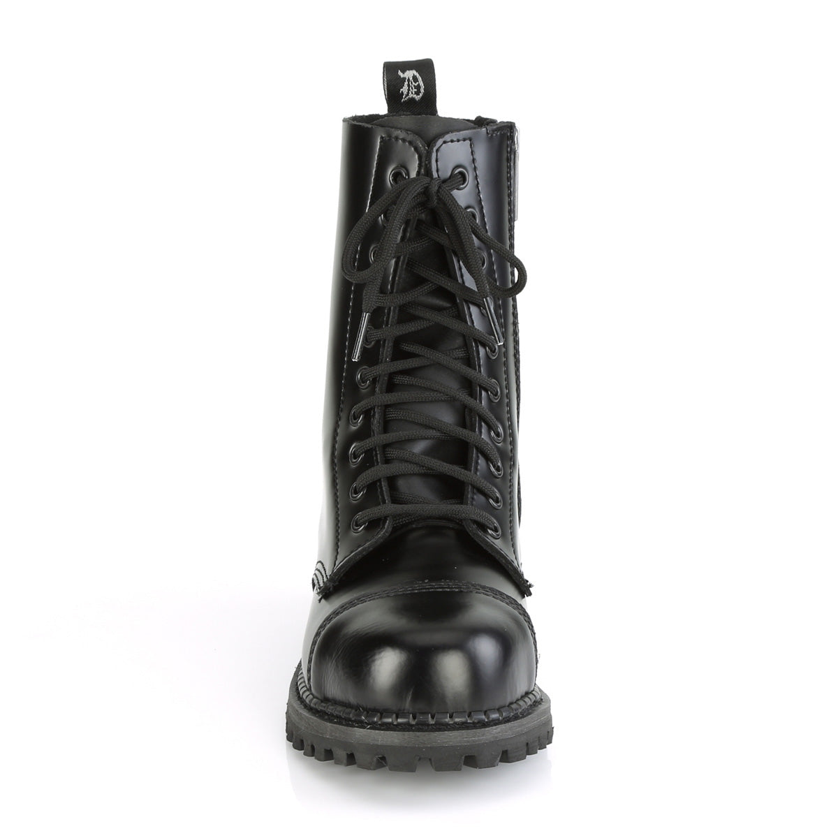 DemoniaCult Bottes pour hommes RIOT-10 BLK Cuir