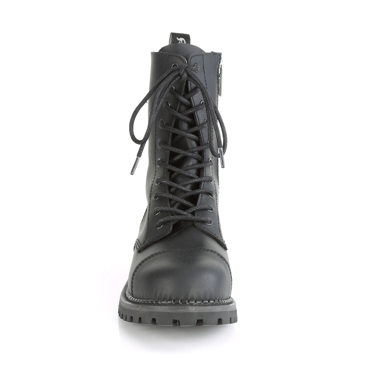 DemoniaCult Bottes pour hommes RIOT-10 cuir végétalien BLK