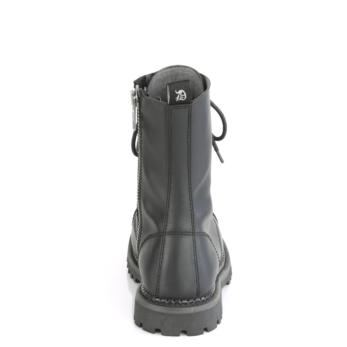 DemoniaCult Bottes pour hommes RIOT-10 cuir végétalien BLK