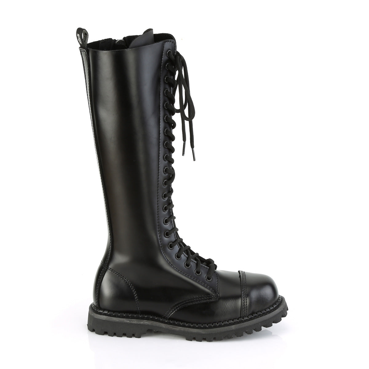 DemoniaCult Bottes pour hommes RIOT-20 BLK Cuir