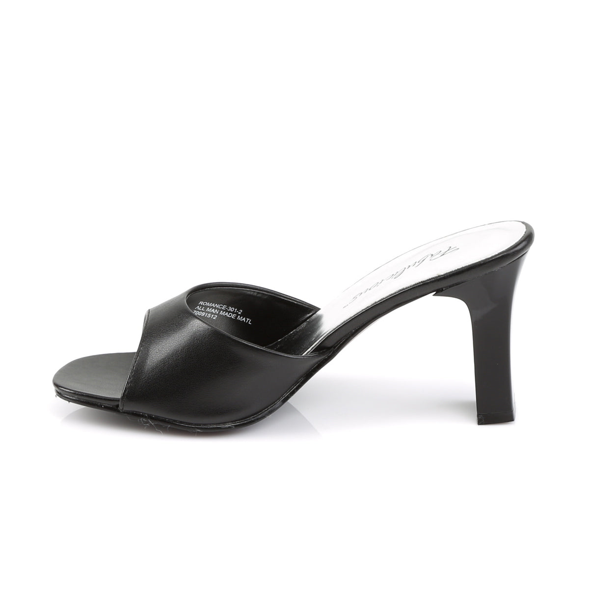 Fabulicious Sandales pour femmes ROMANCE-301-2 Blk PU