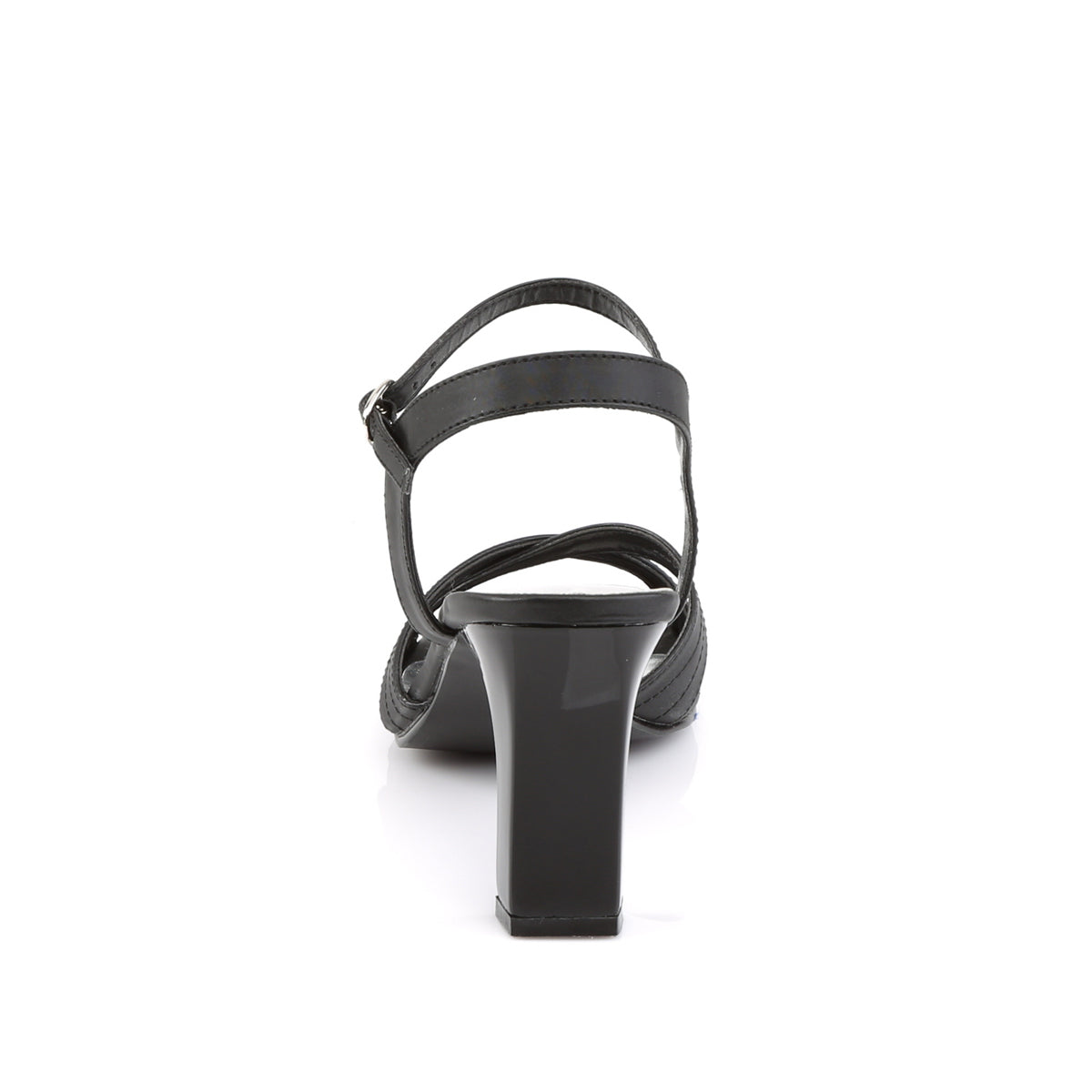 Fabulicious Sandales pour femmes ROMANCE-313 blk satin pu