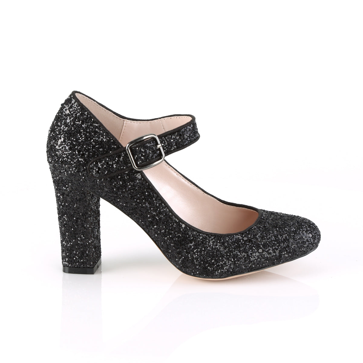 Fabulicious Pompes pour femmes SABRINA-07 blk paillettes
