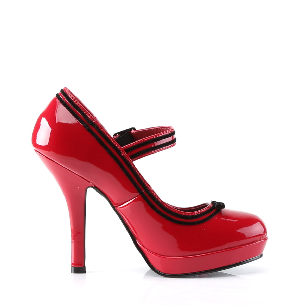 Pin Up Couture Pompes pour femmes SECRET-15 tape rouge