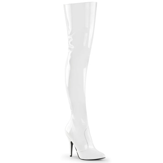 Pleaser Bottes pour femmes SEDUCE-3010 wht pat