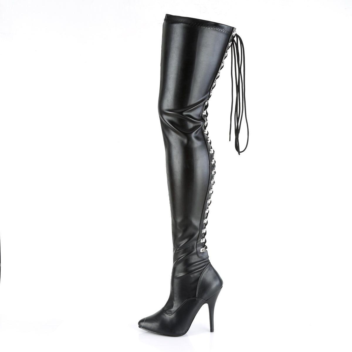 Pleaser Bottes pour femmes SEDUCE-3063 BLK STOR FAUX CUIR