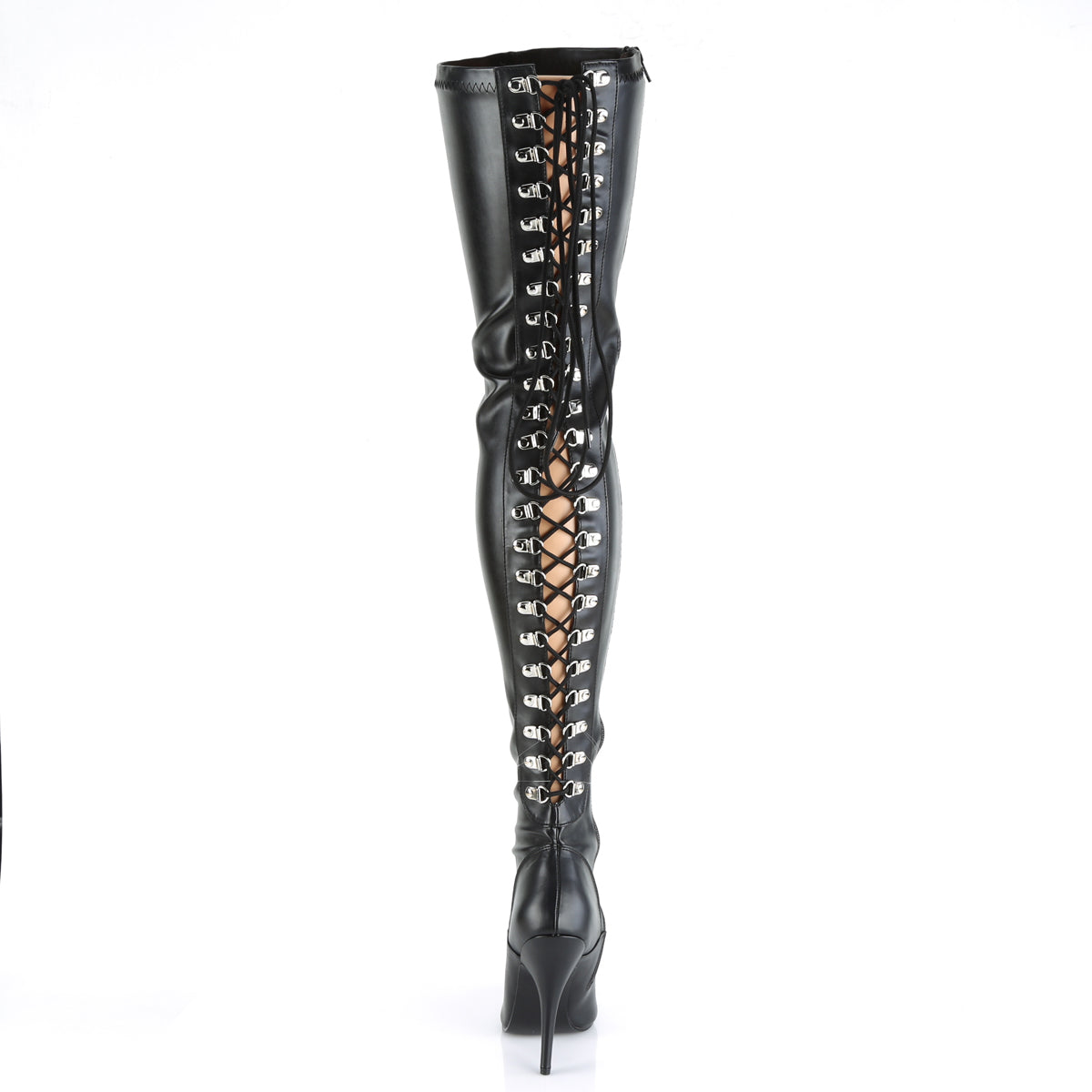 Pleaser Bottes pour femmes SEDUCE-3063 BLK STOR FAUX CUIR