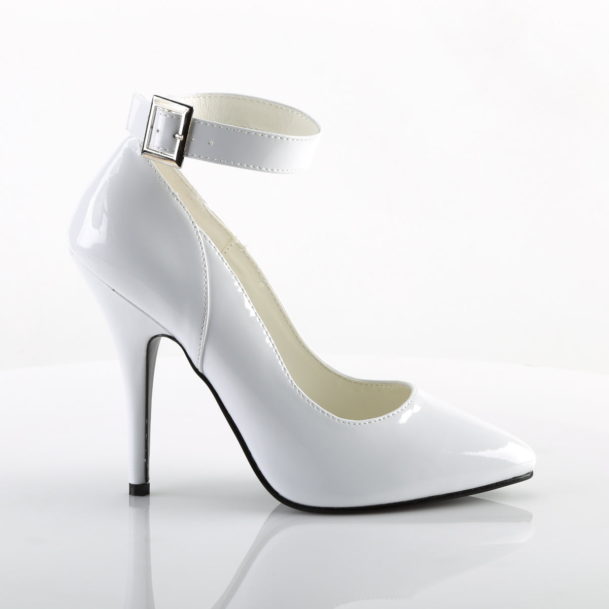 Pleaser Womens Pumps SEDUCE-431 Wht Pat