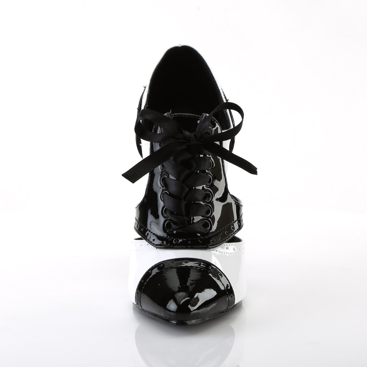 Pleaser Pompes pour femmes SEDUCE-458 blk-wht pat