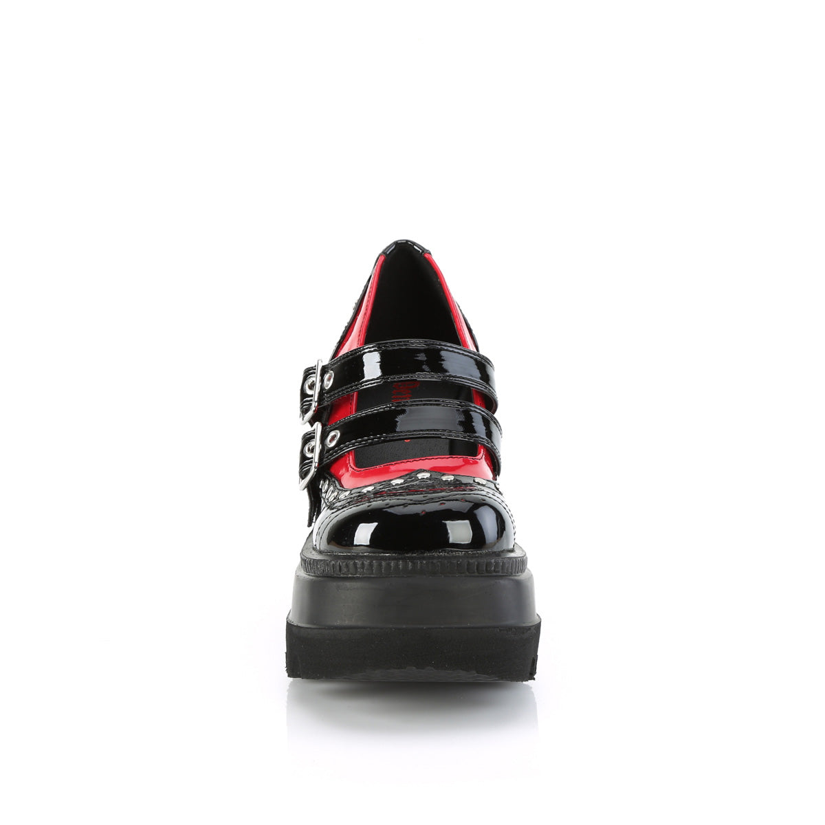 DemoniaCult Pompes SHAKER-27 Blk-Red Pat