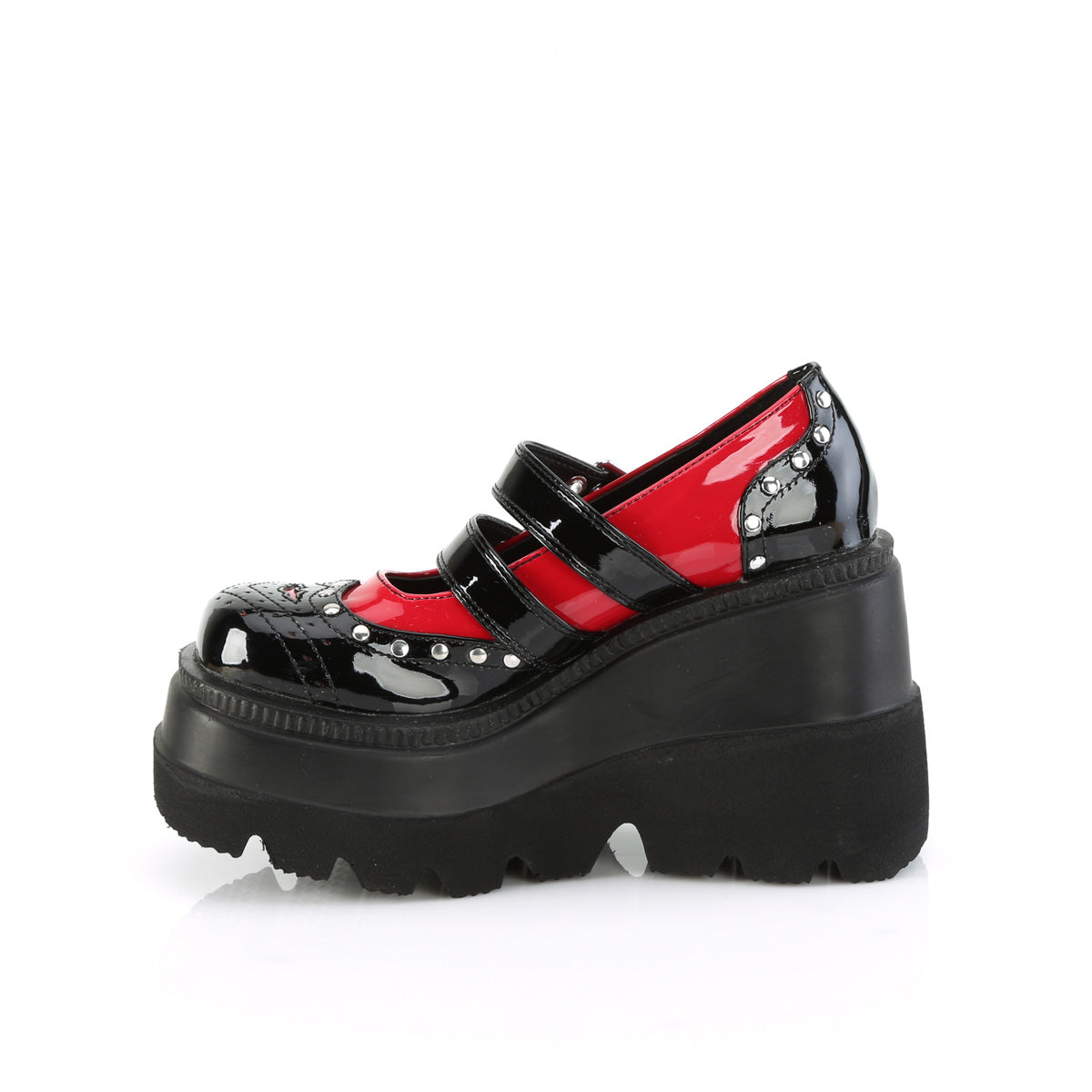 DemoniaCult Pompes SHAKER-27 Blk-Red Pat