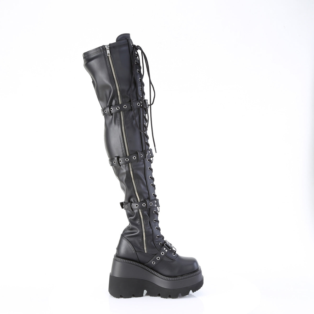 DemoniaCult SHAKER-420 Blk Stretch Vegan Leather