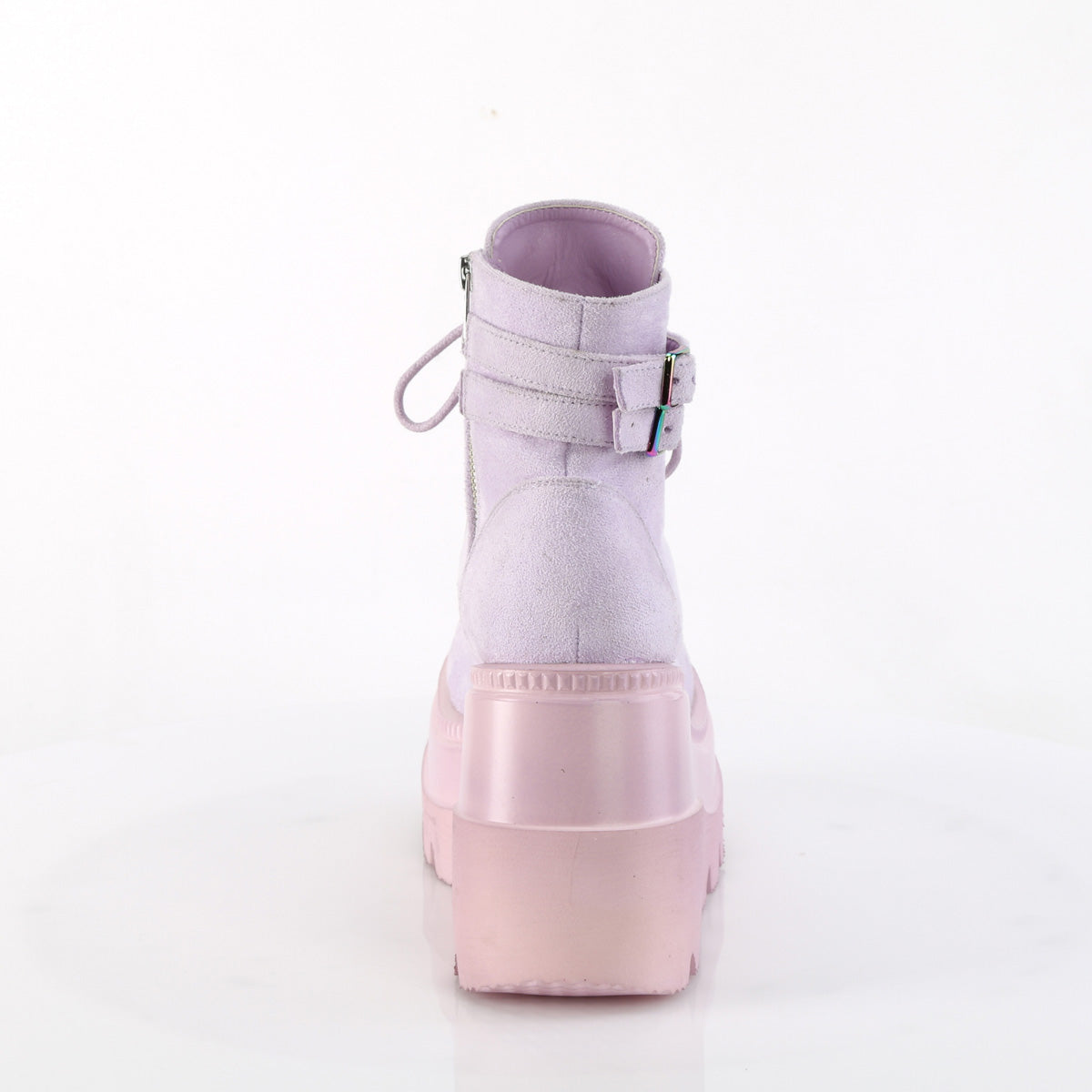 DemoniaCult Bottines SHAKER-52 daim végétalien de lavande