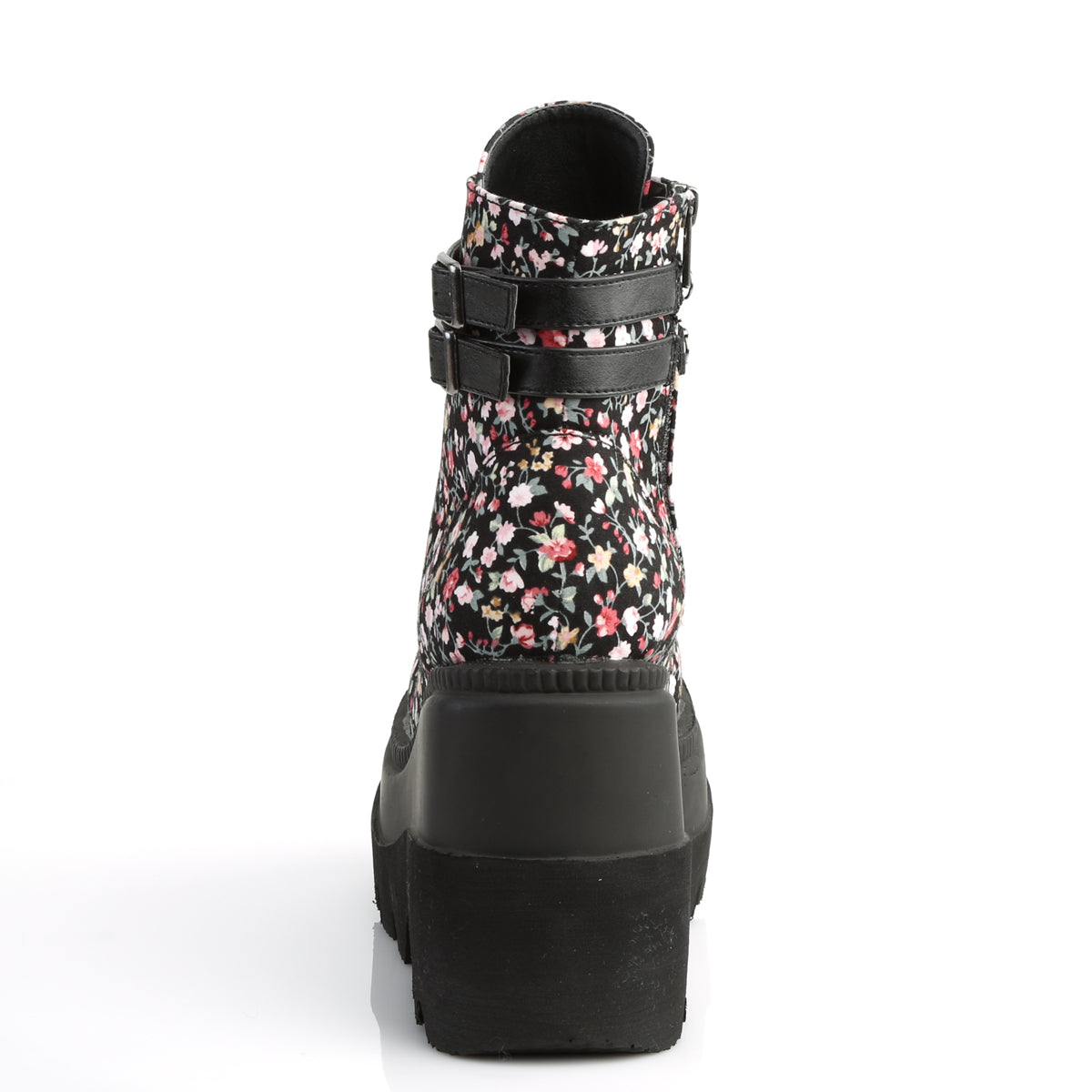DemoniaCult Bottes de cheville des femmes SHAKER-52e tissu floral