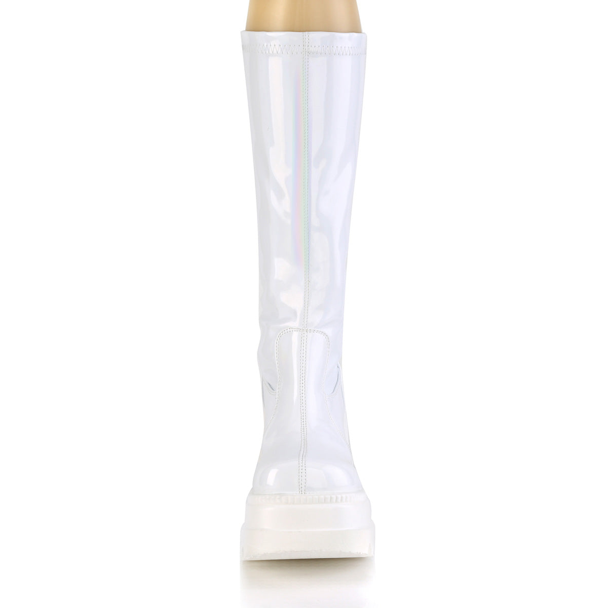 DemoniaCult Bottes de femmes SHAKER-65 wht hologramme