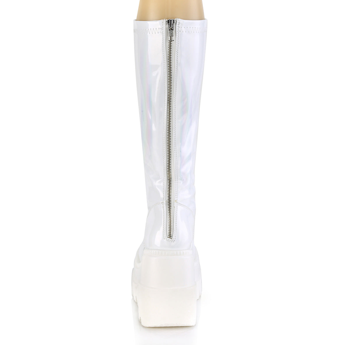 DemoniaCult Bottes de femmes SHAKER-65 wht hologramme