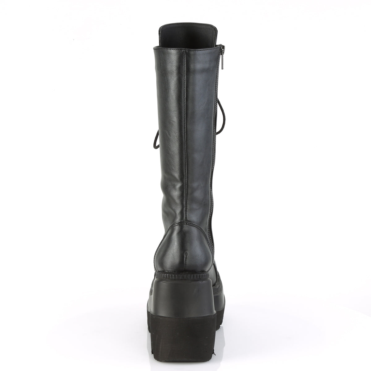 DemoniaCult Bottes de femmes SHAKER-72 Cuir végétalien BLK