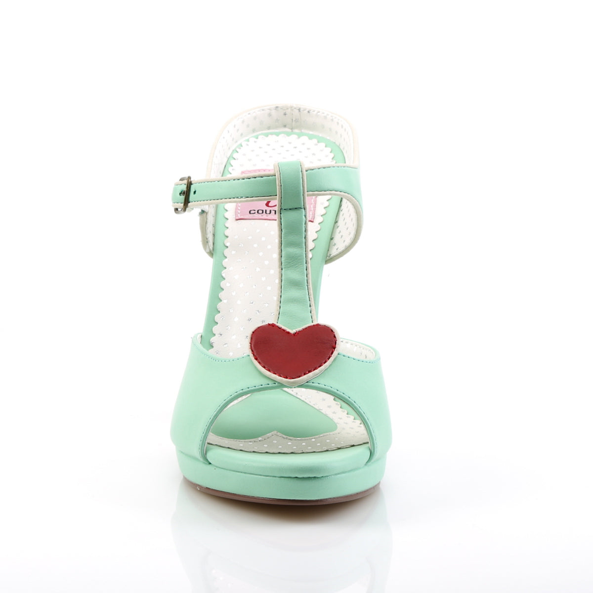 Pin Up Couture Pompes pour femmes SIREN-09 cuir fausse menthe