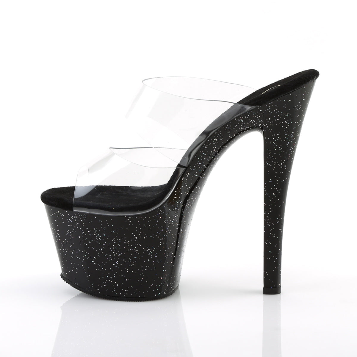 Pleaser Sandales pour femmes SKY-302mg CLR / BLK