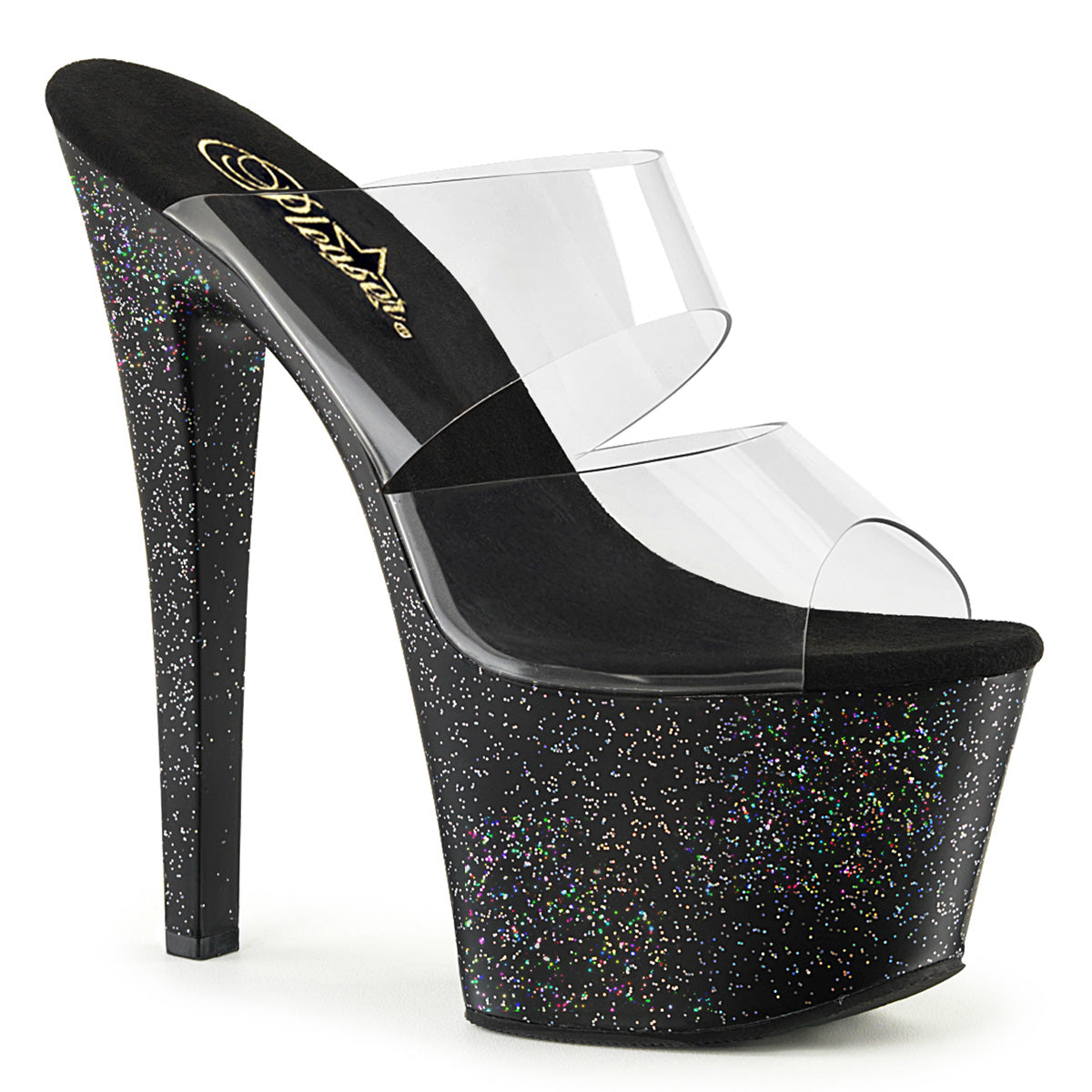 Pleaser Sandales pour femmes SKY-302mg CLR / BLK