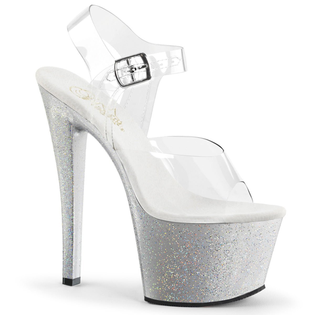 Pleaser Sandales pour femmes SKY-308mg CLR / SLV