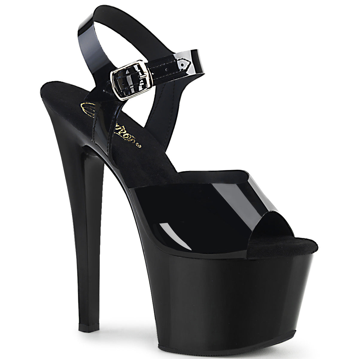 Pleaser Sandales pour femmes SKY-308n BLK (gelée) TPU / BLK