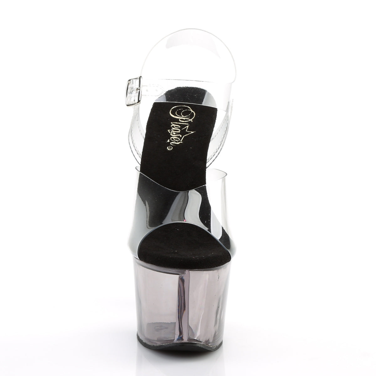Pleaser Sandales pour femmes SKY-308T CLR / fumée teinté