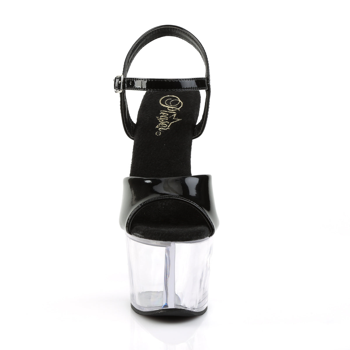 Pleaser Sandales pour femmes SKY-309 BLK PAT / CLR
