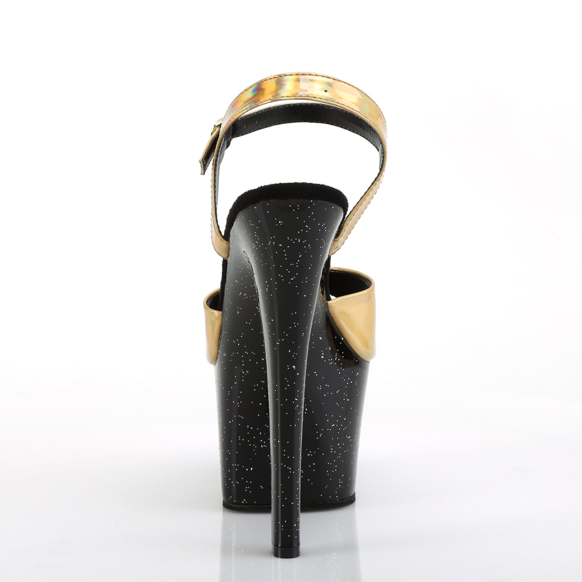 Pleaser Sandales pour femmes SKY-309hg hologramme d'or / blk