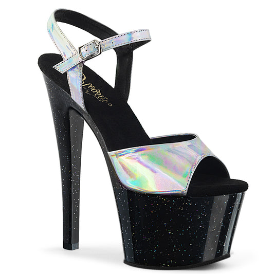 Pleaser Sandales pour femmes SKY-309hg SLV Hologramme / Blk