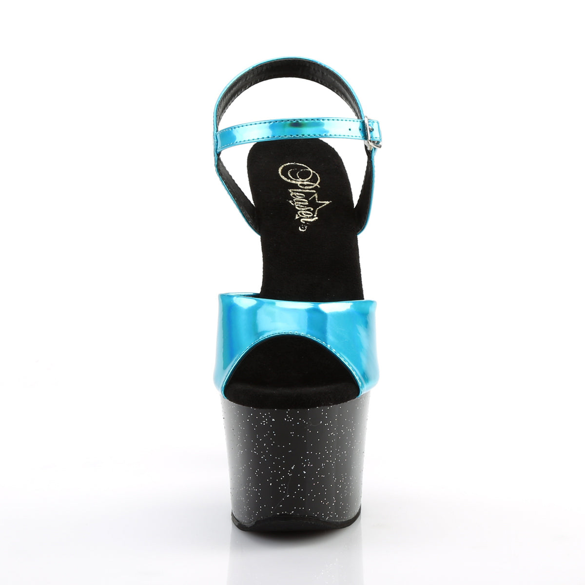 Pleaser Sandales pour femmes SKY-309hg hologramme turquoise / blk