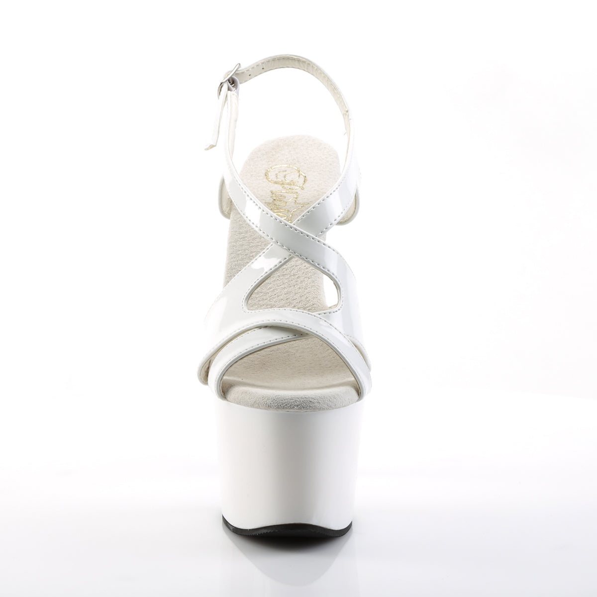 Pleaser Sandales pour femmes SKY-330 wht pat / wht