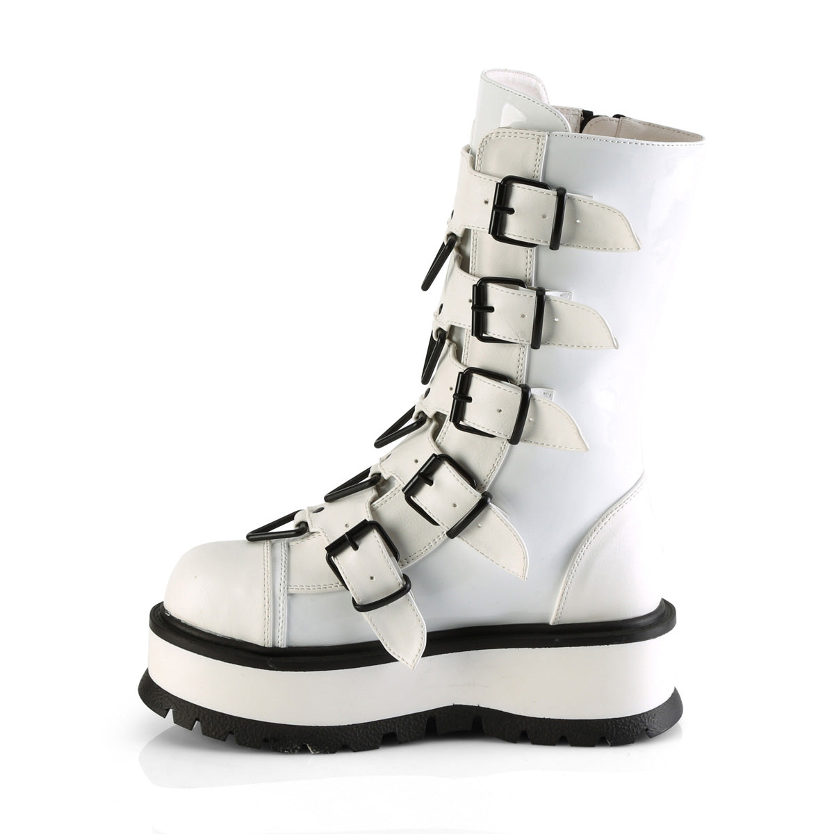DemoniaCult Bottes SLACKER-160 wht pat