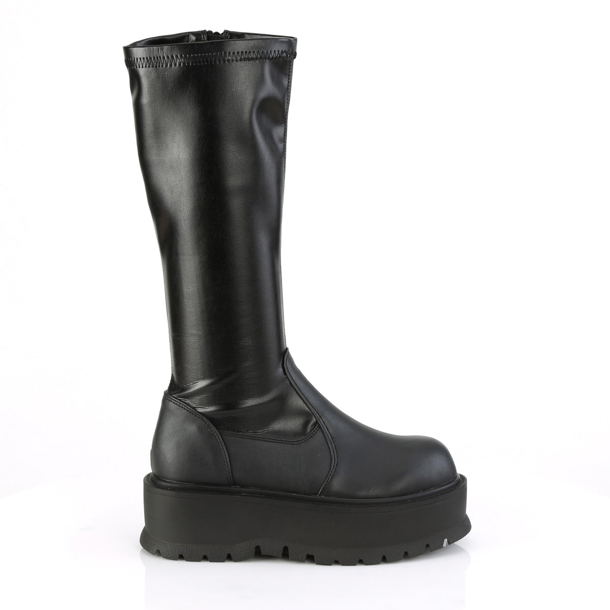DemoniaCult Bottes de femmes SLACKER-200 Cuir végétalien Blk Str