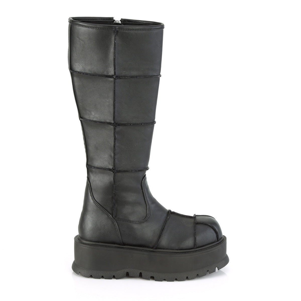 DemoniaCult Bottes de femmes SLACKER-230 Cuir végétalien BLK