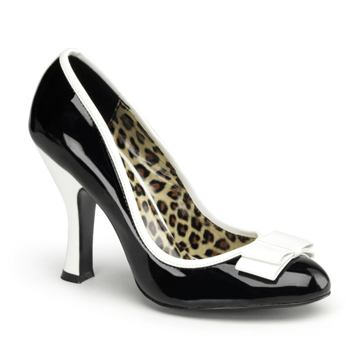 Pin Up Couture Pompes pour femmes SMITTEN-01 blk-wht pat