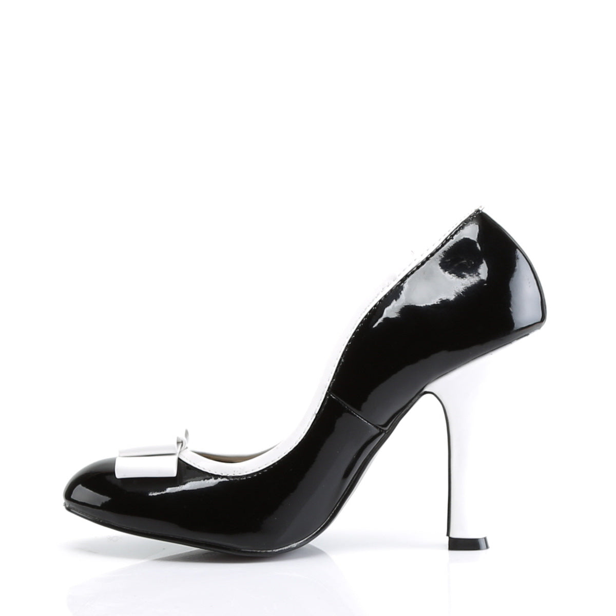 Pin Up Couture Pompes pour femmes SMITTEN-01 blk-wht pat
