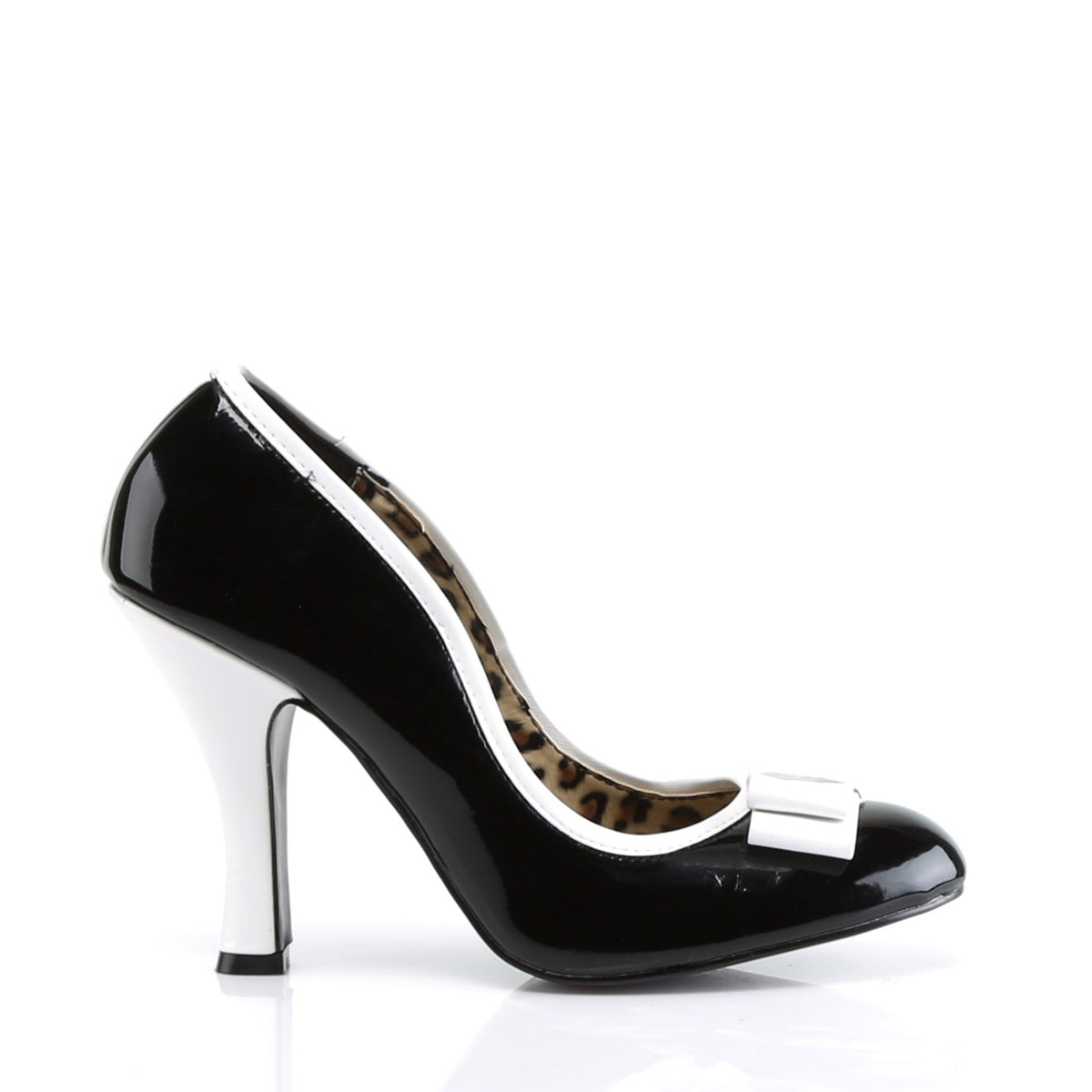 Pin Up Couture Pompes pour femmes SMITTEN-01 blk-wht pat