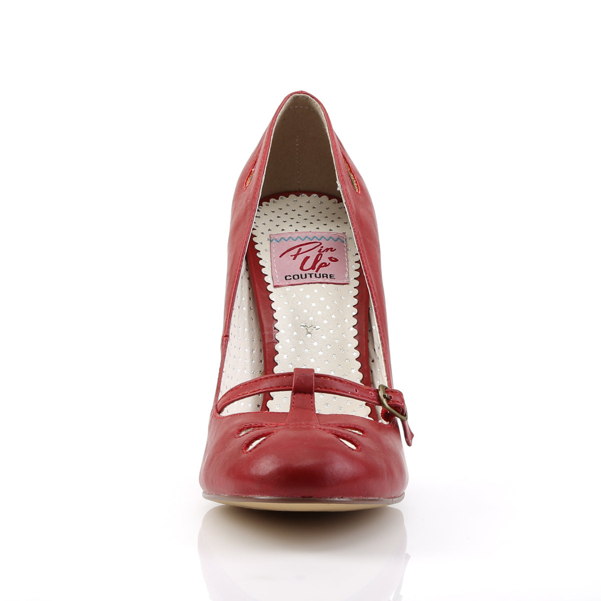 Pin Up Couture Pompes pour femmes SMITTEN-20 cuir faux rouge