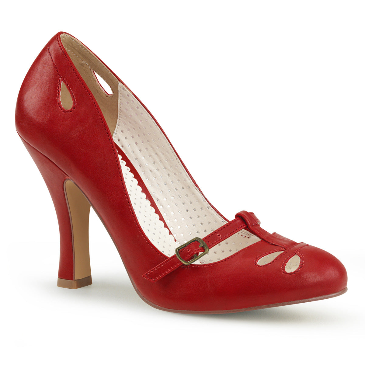 Pin Up Couture Pompes pour femmes SMITTEN-20 cuir faux rouge