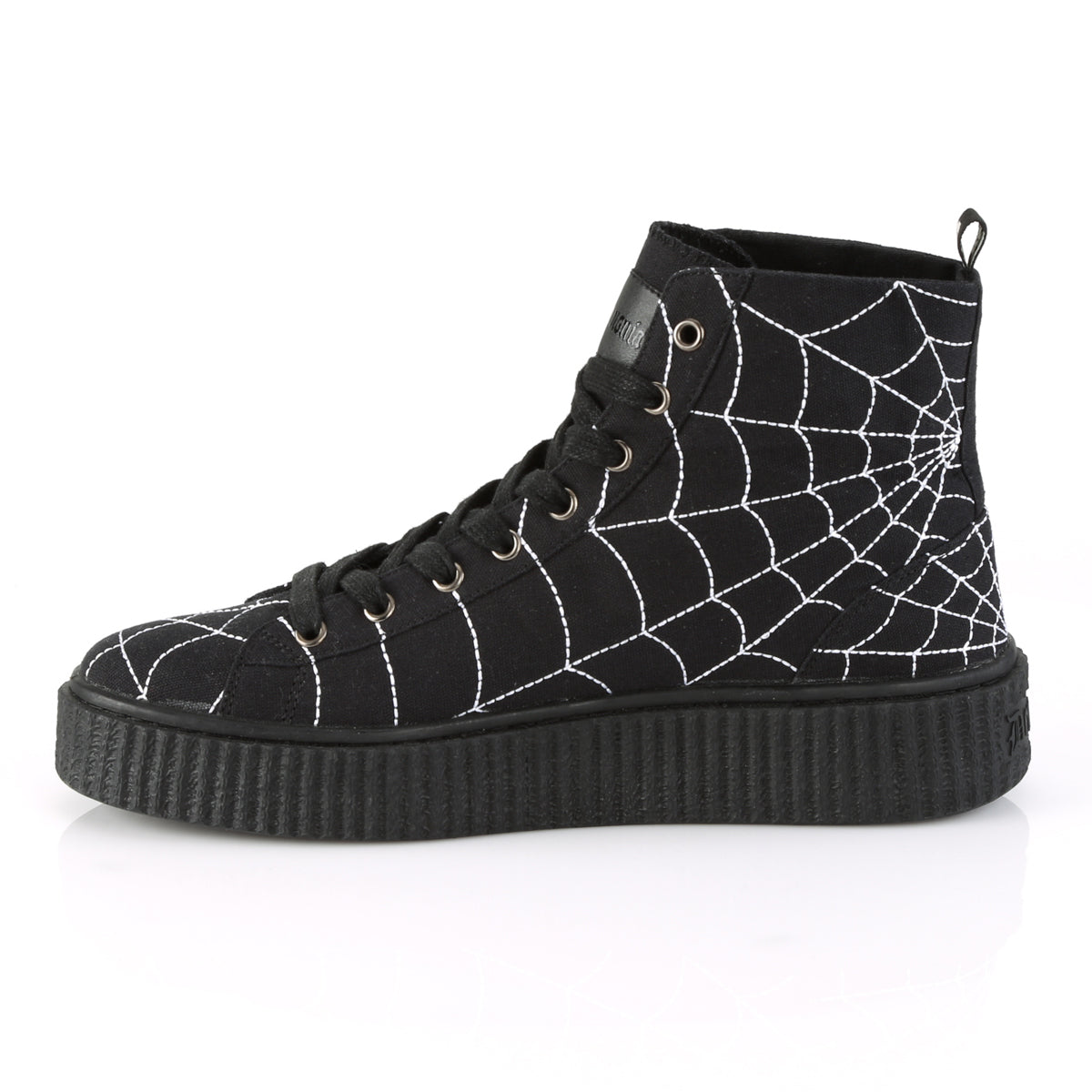 DemoniaCult Bottines pour hommes SNEEKER-250 toile BLK