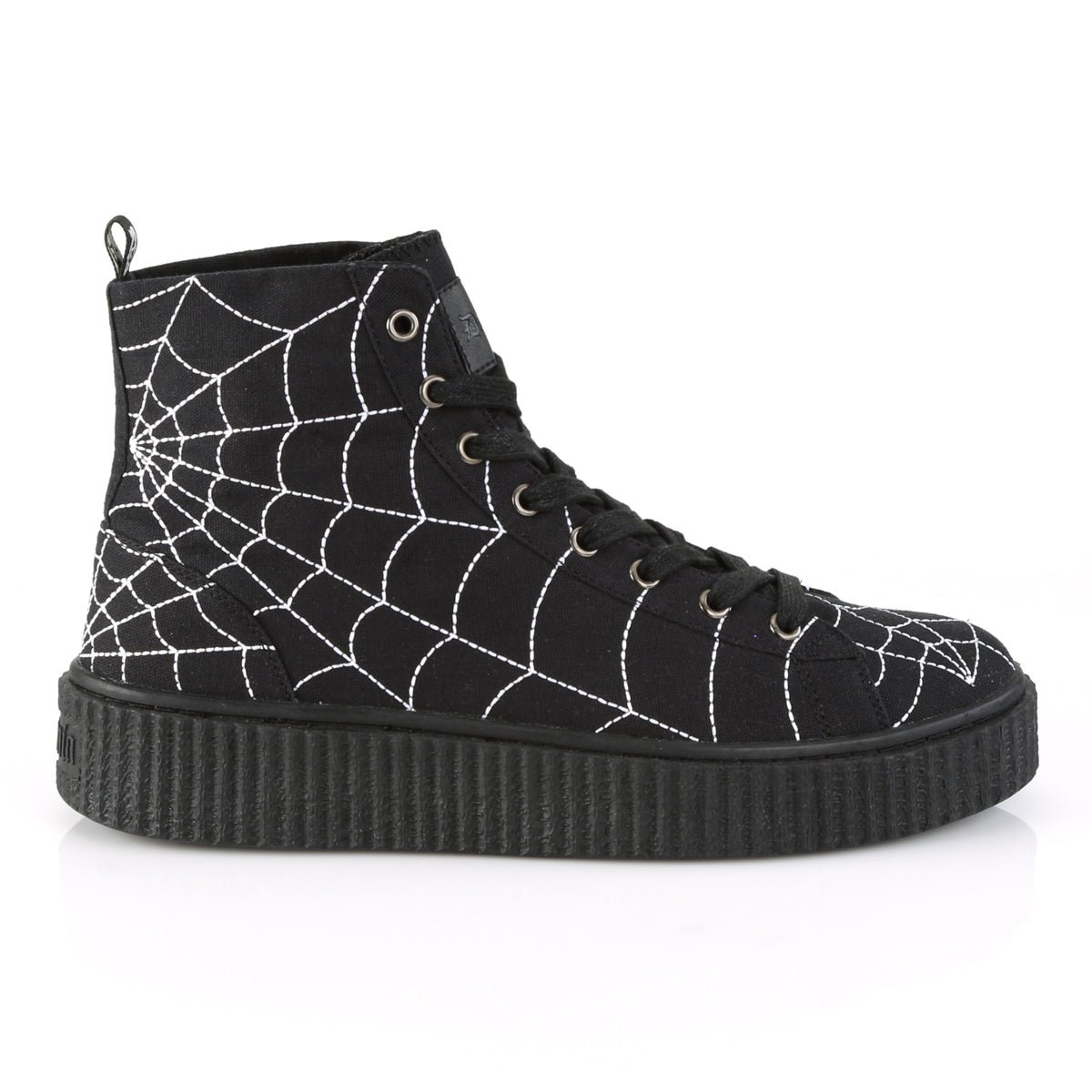 DemoniaCult Bottines pour hommes SNEEKER-250 toile BLK