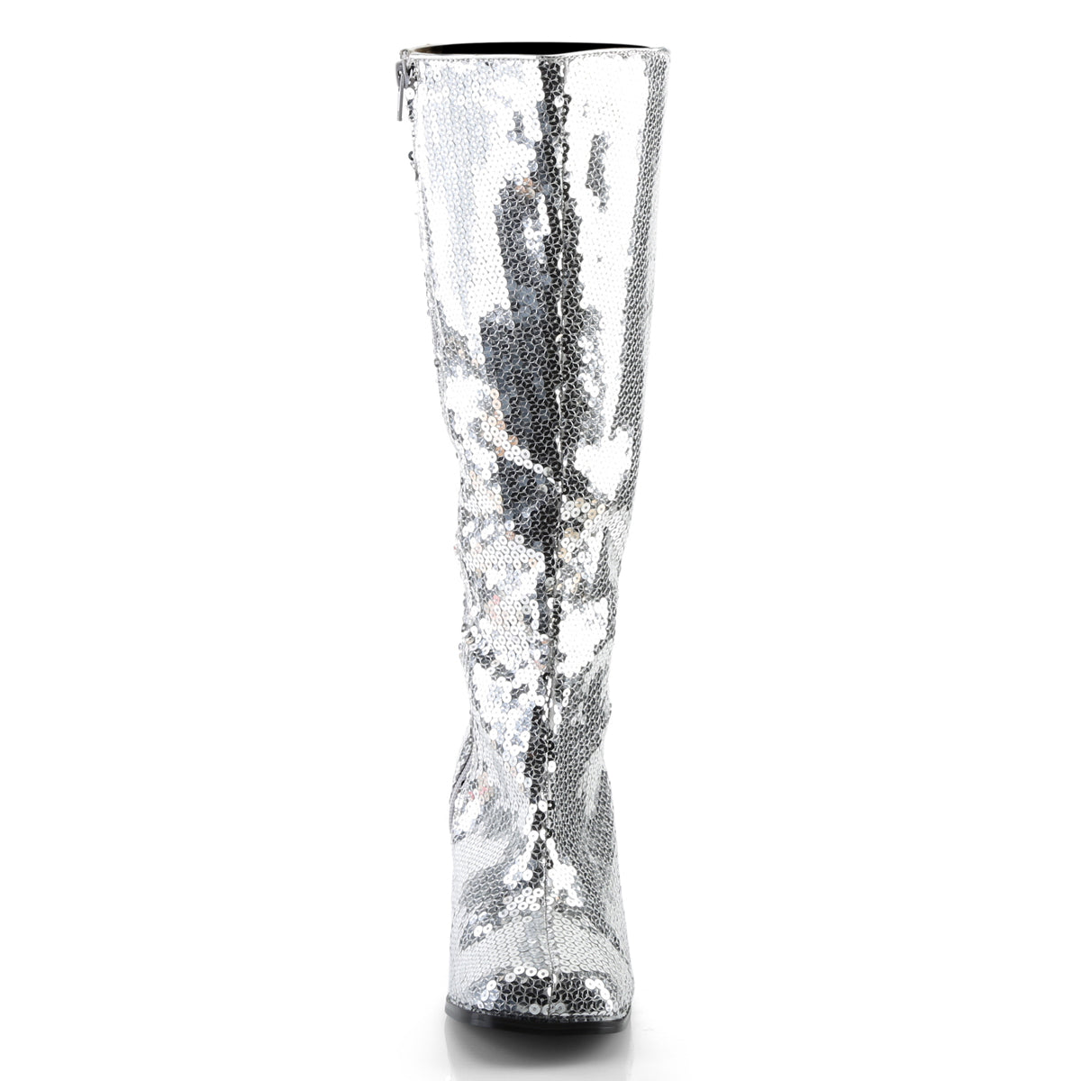 Bordello Bottes pour femmes SPECTACUL-300SQ SLV Sequins