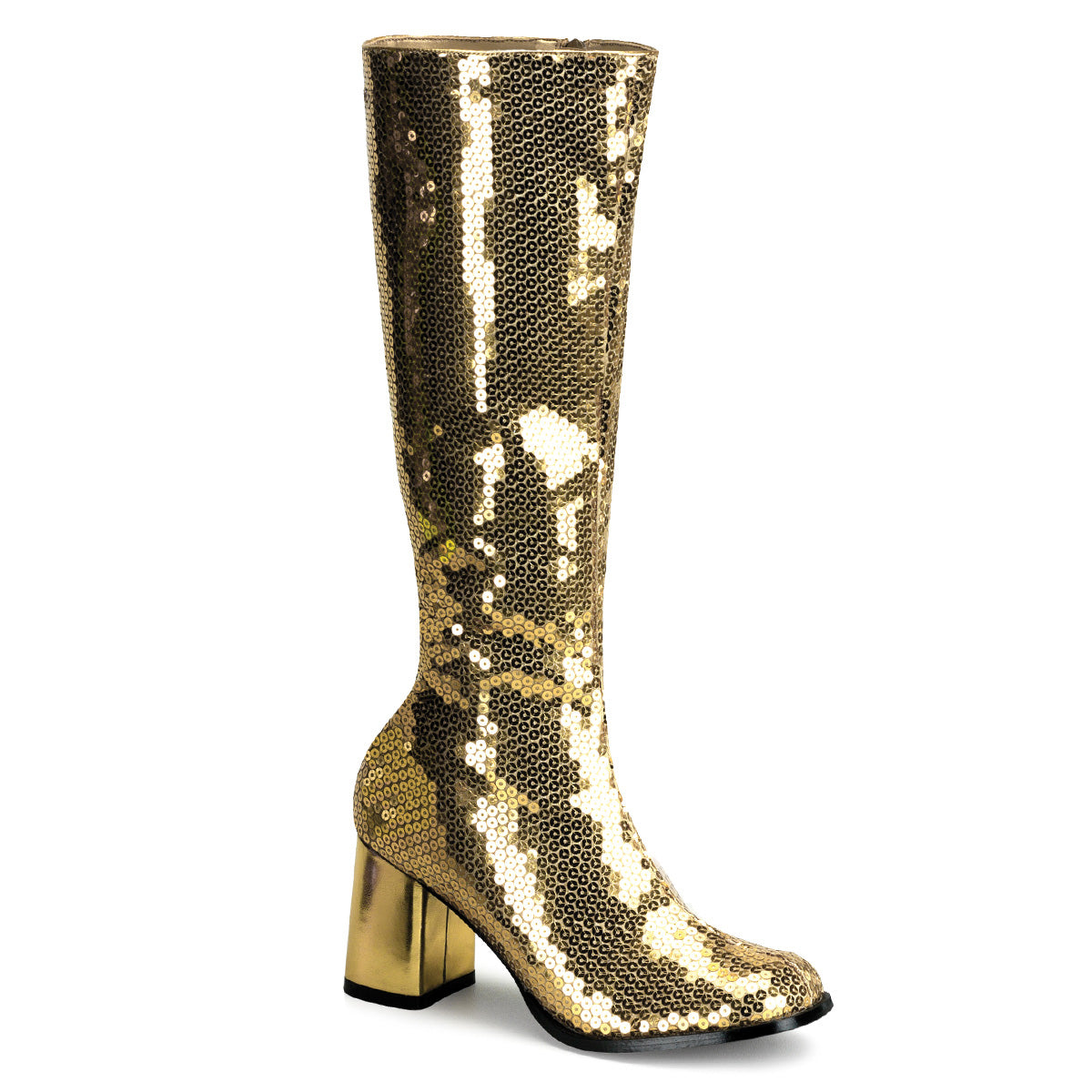 Bordello Bottes pour femmes SPECTACUL-300SQ paillettes d'or
